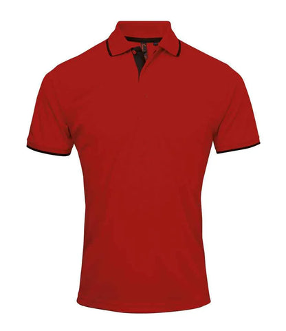 Personalised Custom Branded Premier Contrast Coolchecker® Polo Shirt - Brand It Essex Ltd