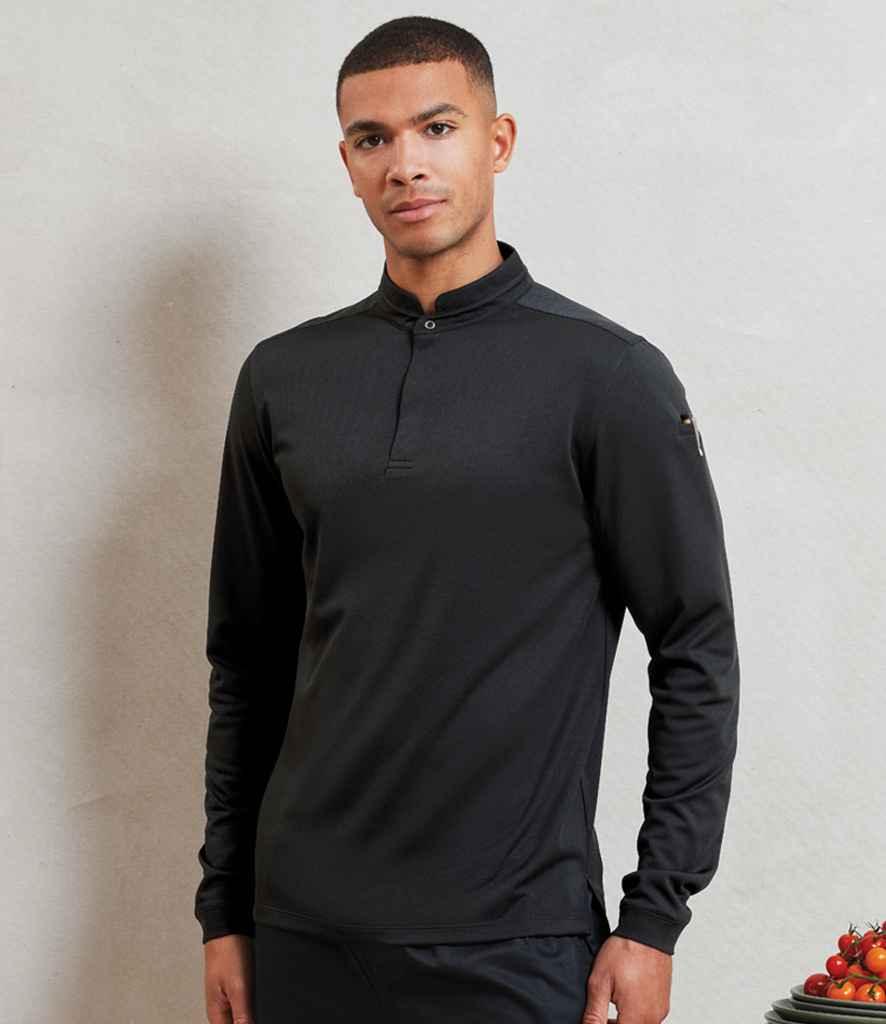 Personalised Custom Branded Premier Essential Coolchecker® Long Sleeve Chef's Shirt - PR647 - Brand It Essex Ltd