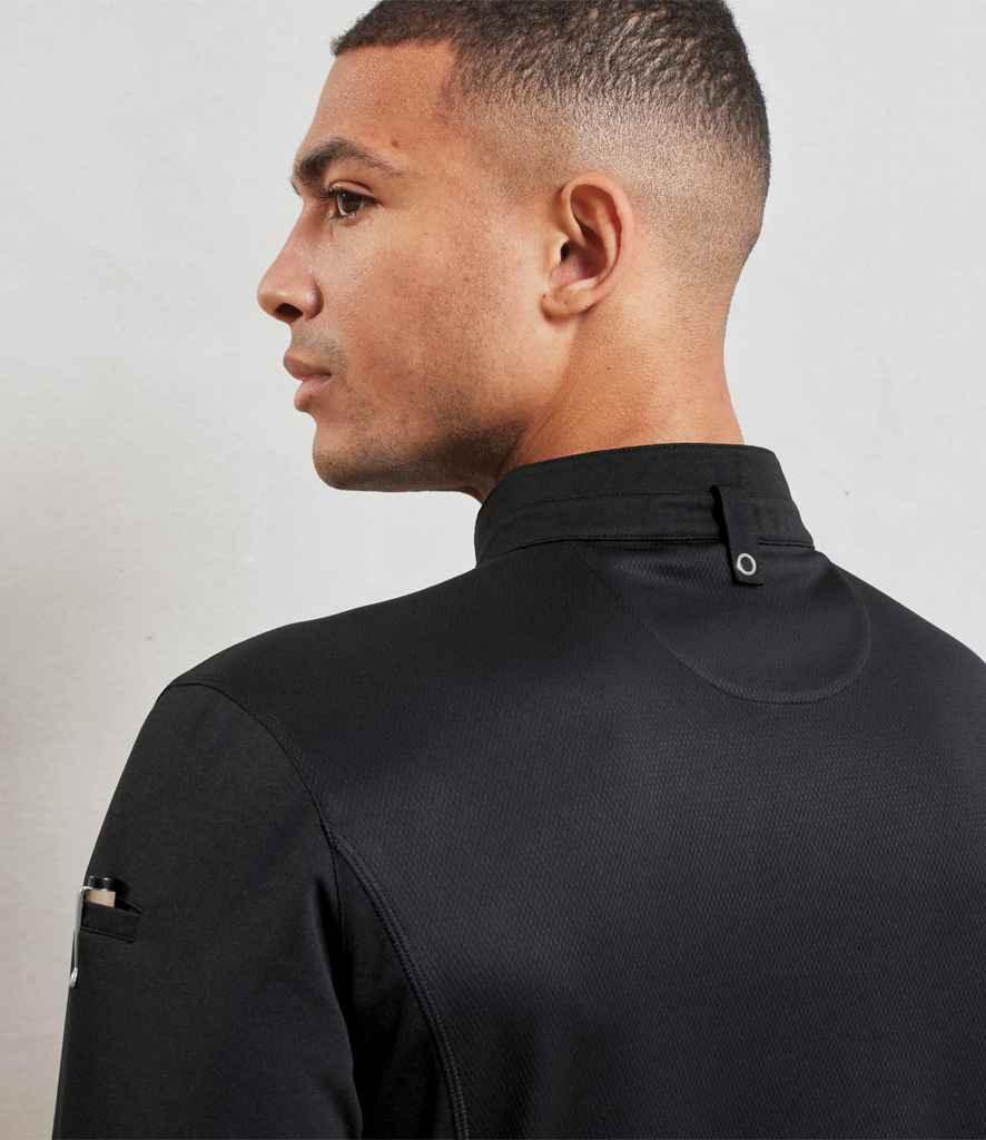 Personalised Custom Branded Premier Essential Coolchecker® Long Sleeve Chef's Shirt - PR647 - Brand It Essex Ltd