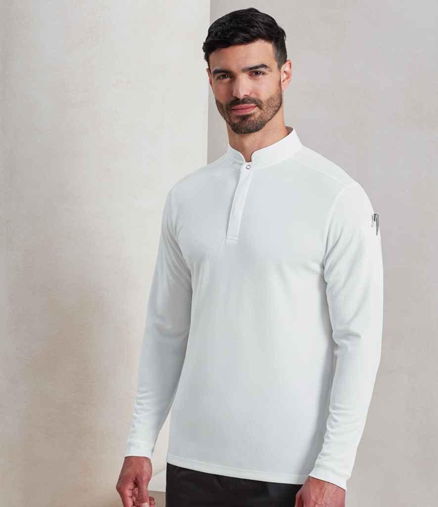 Personalised Custom Branded Premier Essential Coolchecker® Long Sleeve Chef's Shirt - PR647 - Brand It Essex Ltd