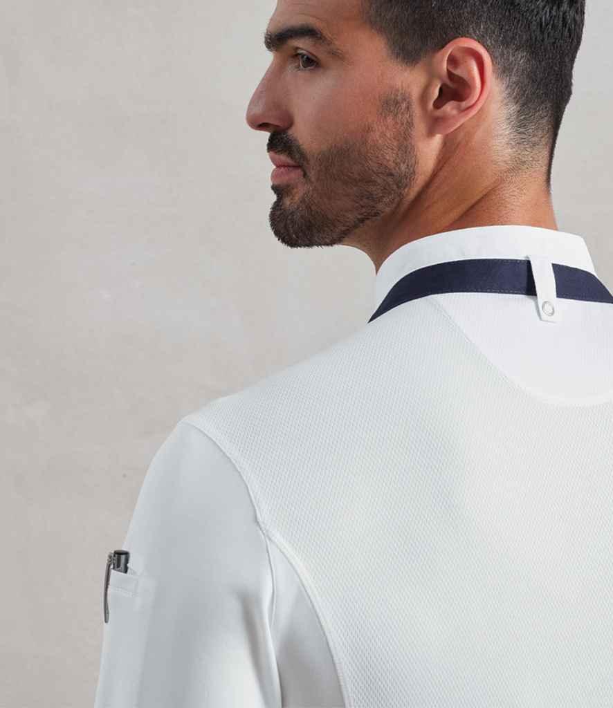 Personalised Custom Branded Premier Essential Coolchecker® Long Sleeve Chef's Shirt - PR647 - Brand It Essex Ltd