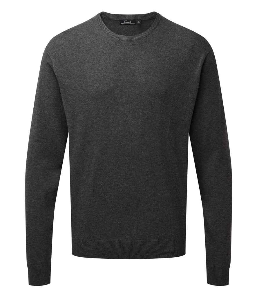 Personalised Custom Branded Premier Crew Neck Cotton-Rich Knitted Sweater - Brand It Essex Ltd