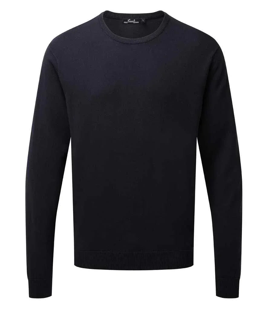 Personalised Custom Branded Premier Crew Neck Cotton-Rich Knitted Sweater - Brand It Essex Ltd