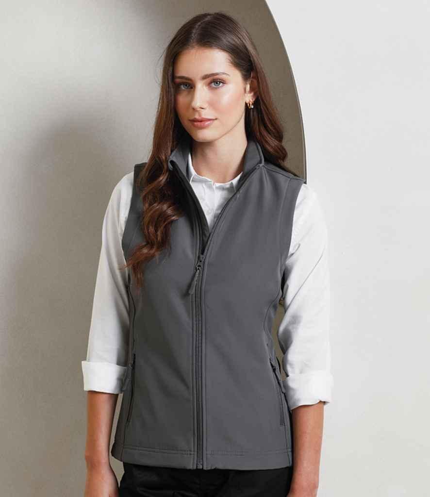 Premier Ladies Windchecker® Recycled Printable Soft Shell Gilet - Brand It Essex Ltd
