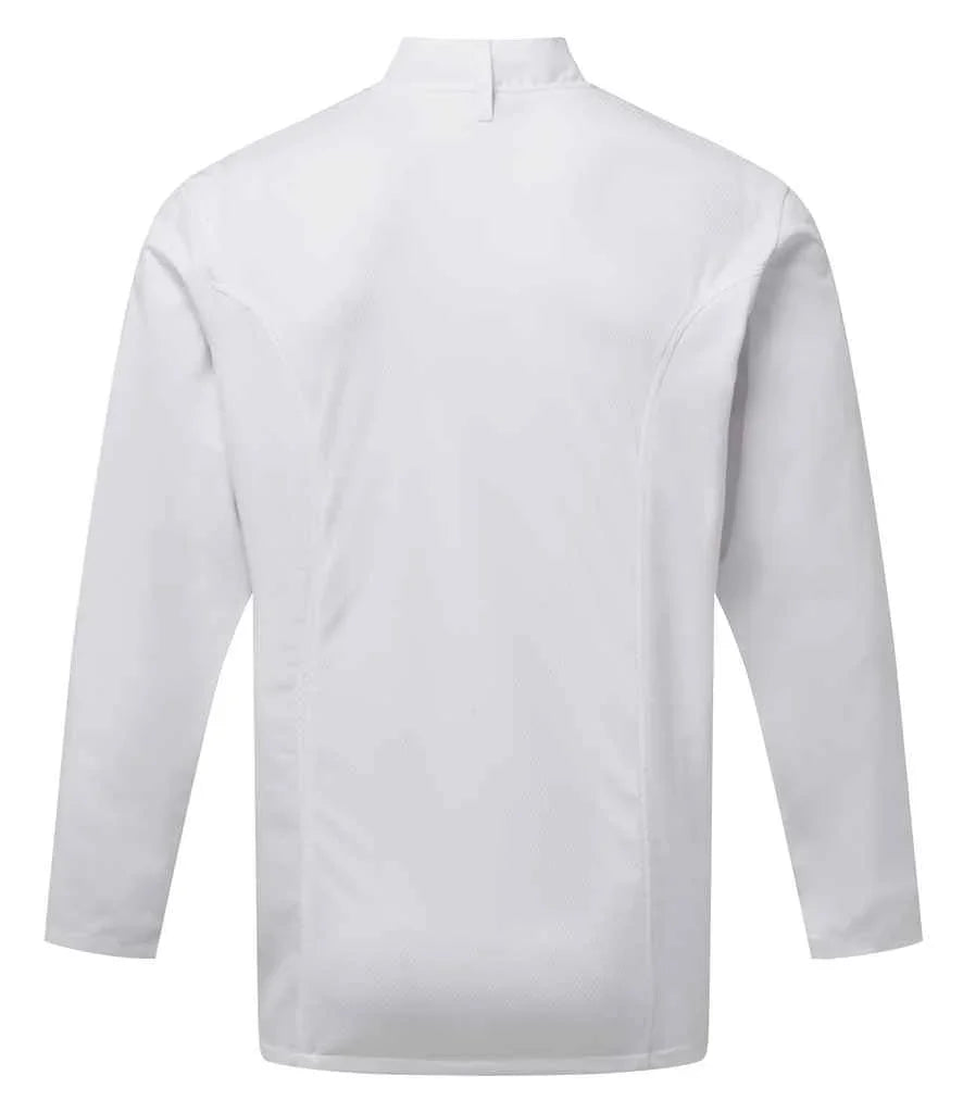 Personalised Custom Branded Premier Coolchecker® Long Sleeve Chef's Jacket - PR903 - Brand It Essex Ltd