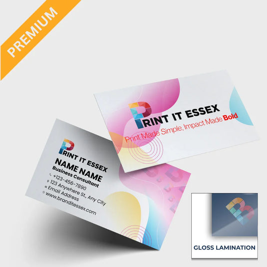 Premium Gloss Laminated Silk Business Cards - Brand It Essex Ltd