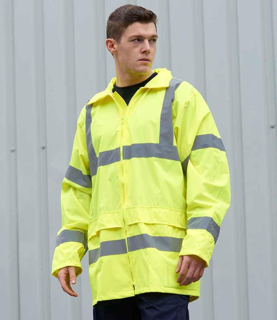 Portwest Hi-Vis Rain Jacket - PW011 - Brand It Essex Ltd
