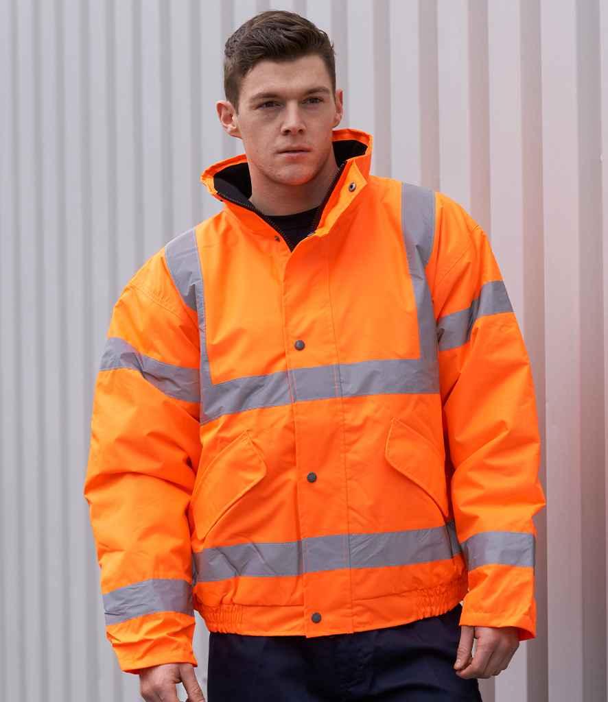 Personalised Custom Branded Portwest Hi-Vis GO/RT Bomber Jacket - PW021 - Brand It Essex Ltd