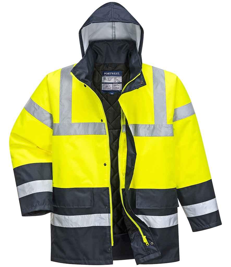 Portwest Hi-Vis Contrast Traffic Jacket - PW025 - Brand It Essex Ltd
