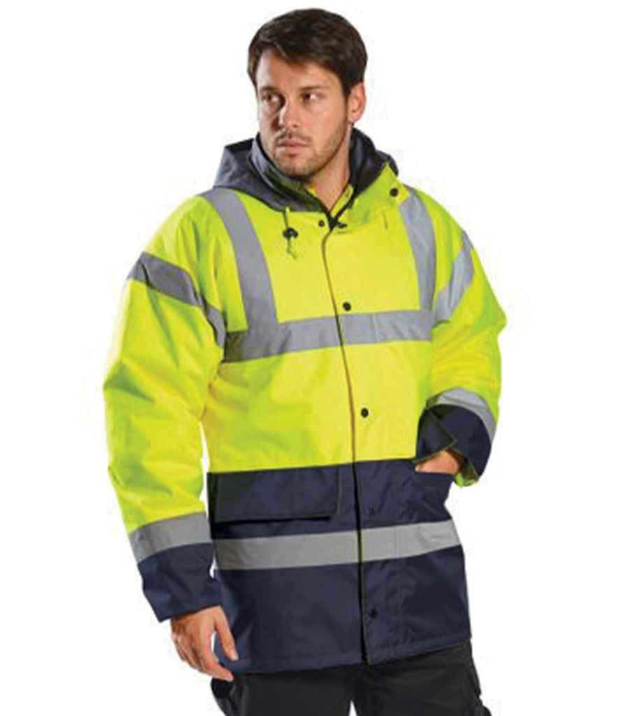 Portwest Hi-Vis Contrast Traffic Jacket - PW025 - Brand It Essex Ltd