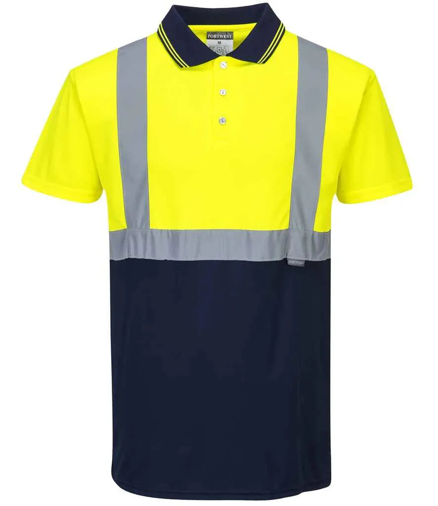 Personalised Custom Branded Portwest Hi-Vis Two Tone Polo Shirt - PW062 - Brand It Essex Ltd