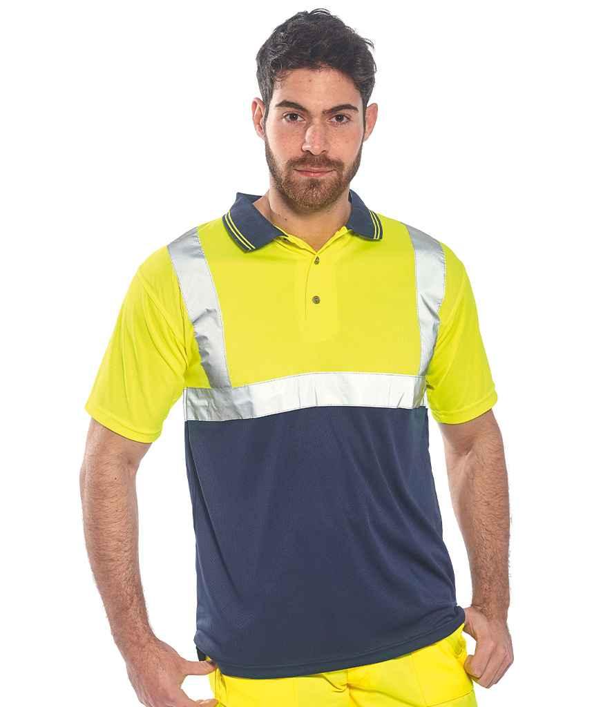 Personalised Custom Branded Portwest Hi-Vis Two Tone Polo Shirt - PW062 - Brand It Essex Ltd