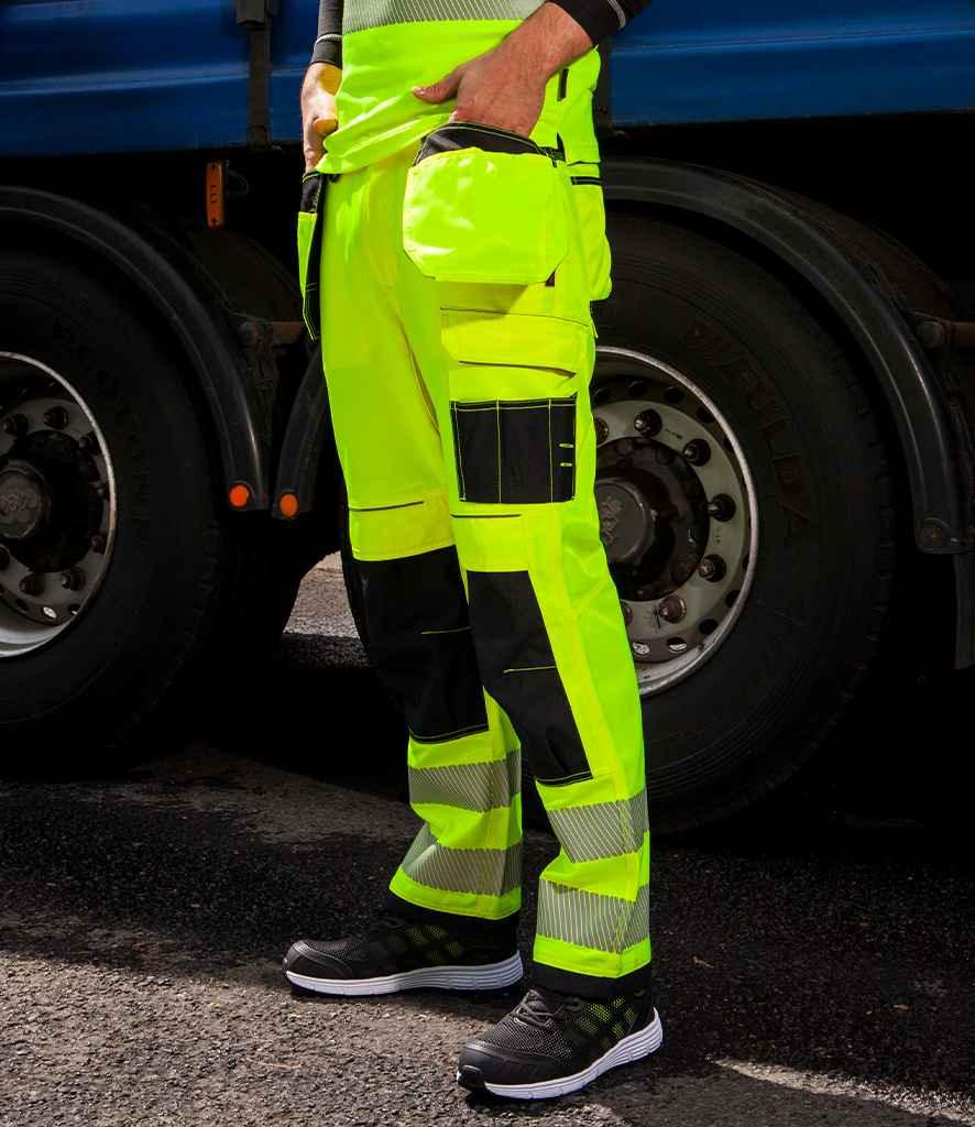 Portwest PW3 Hi-Vis Trousers - PW1001 - Brand It Essex Ltd