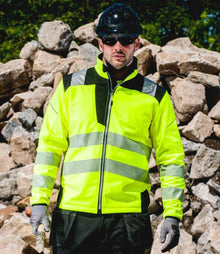 Portwest PW3 Hi-Vis Soft Shell Jacket - PW1011 - Brand It Essex Ltd