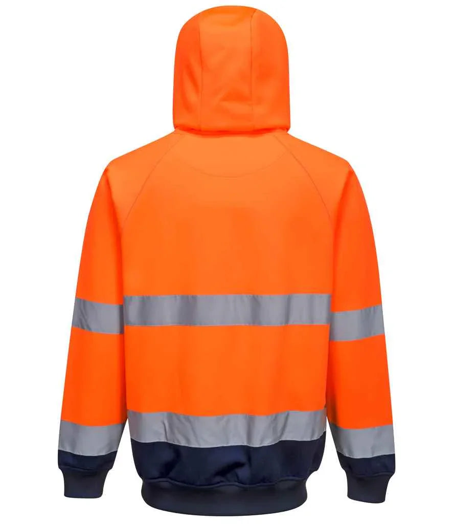 Personalised Custom Branded Portwest Hi-Vis Two Tone Hooded Sweatshirt - PW1250 - Brand It Essex Ltd