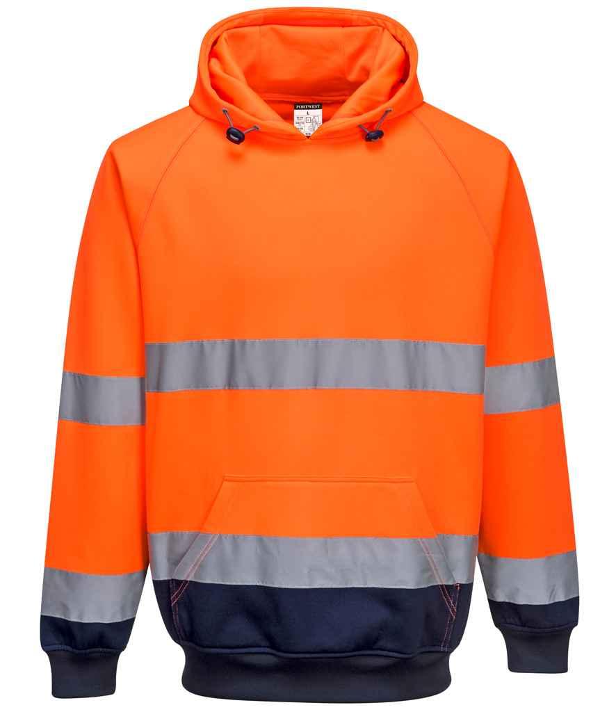 Personalised Custom Branded Portwest Hi-Vis Two Tone Hooded Sweatshirt - PW1250 - Brand It Essex Ltd