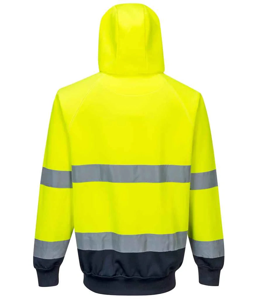 Personalised Custom Branded Portwest Hi-Vis Two Tone Hooded Sweatshirt - PW1250 - Brand It Essex Ltd