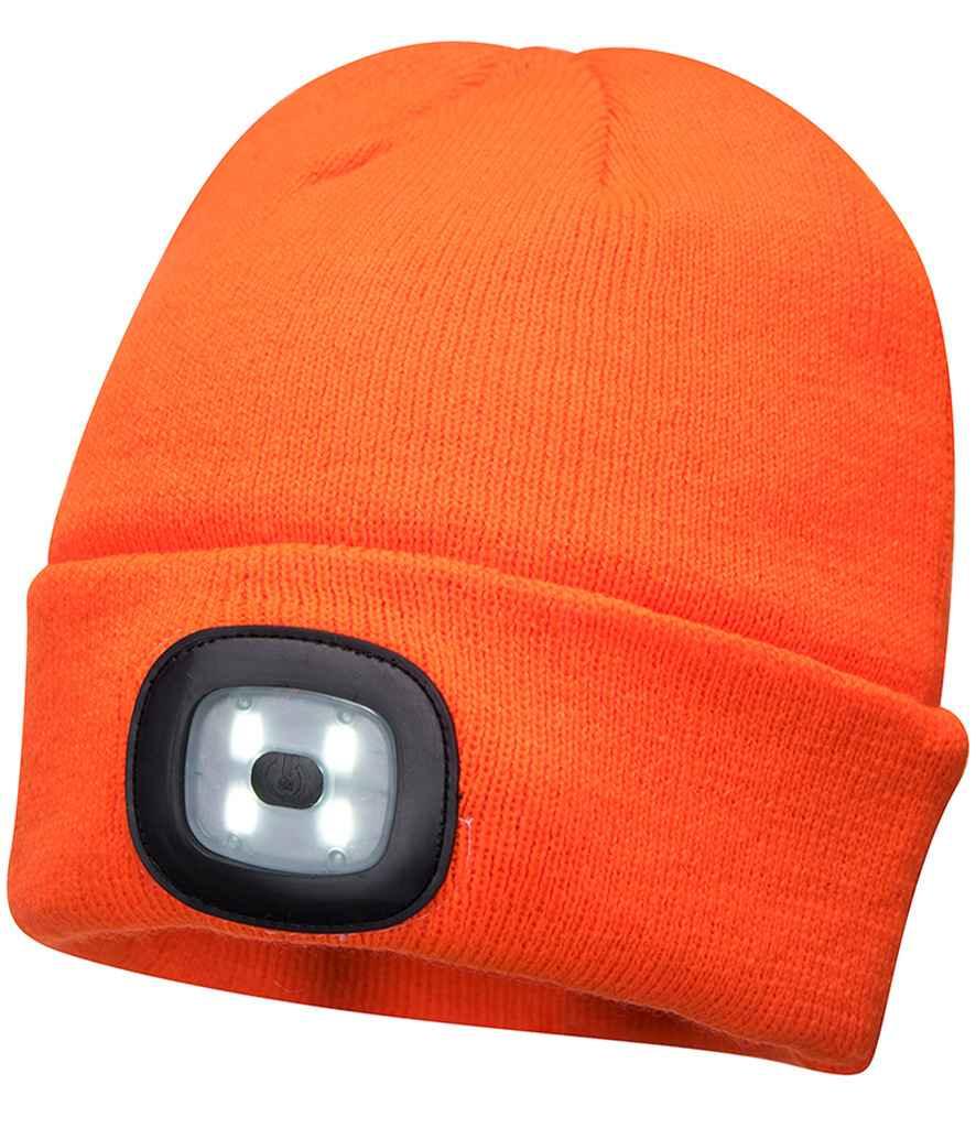 Personalised Custom Branded Portwest LED Head Light Beanie - PW667 - Brand It Essex Ltd