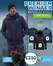 Premium Winter workwear. Ultimate weather workwear branded with FREE embroidery