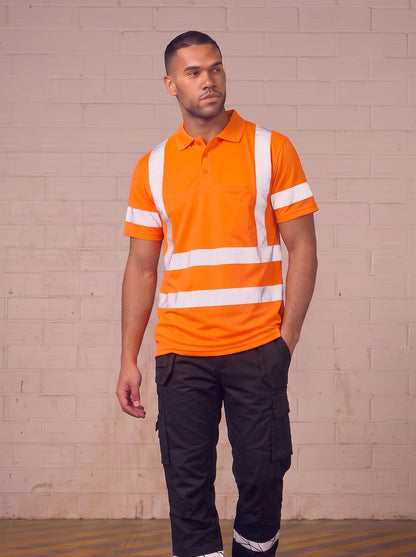 ProJob Prio 6040 Pique Hi Vis Polo Shirt