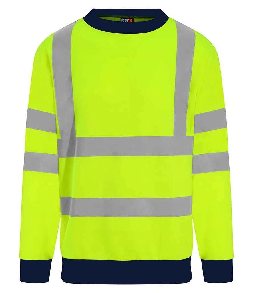 Personalised Custom Branded Pro High Visibility Two Tone Sweatshirt - RX730 - Brand It Essex Ltd