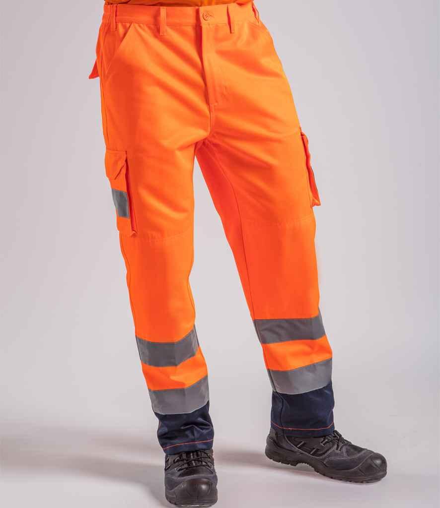 Pro High Visibility Cargo Trousers - RX760 - Brand It Essex Ltd