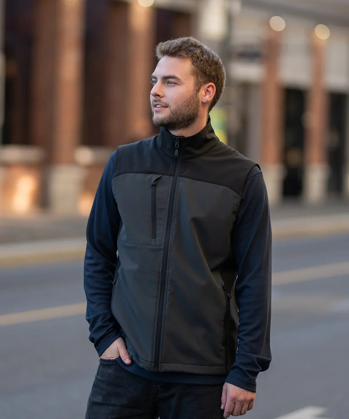 Personalised Custom Branded Stormtech Men’s Cascades Softshell Vest (BHV-3) BYOB - Brand It Essex Ltd