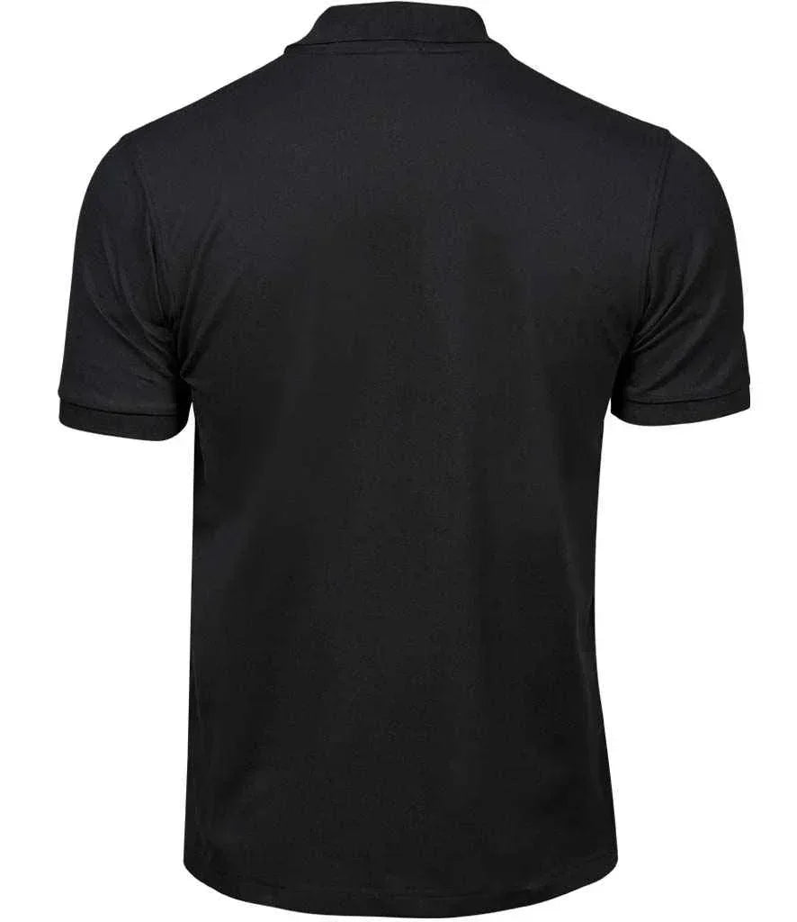 Tee Jays Luxury Stretch Pique Polo Shirt - Black - Brand It Essex Ltd