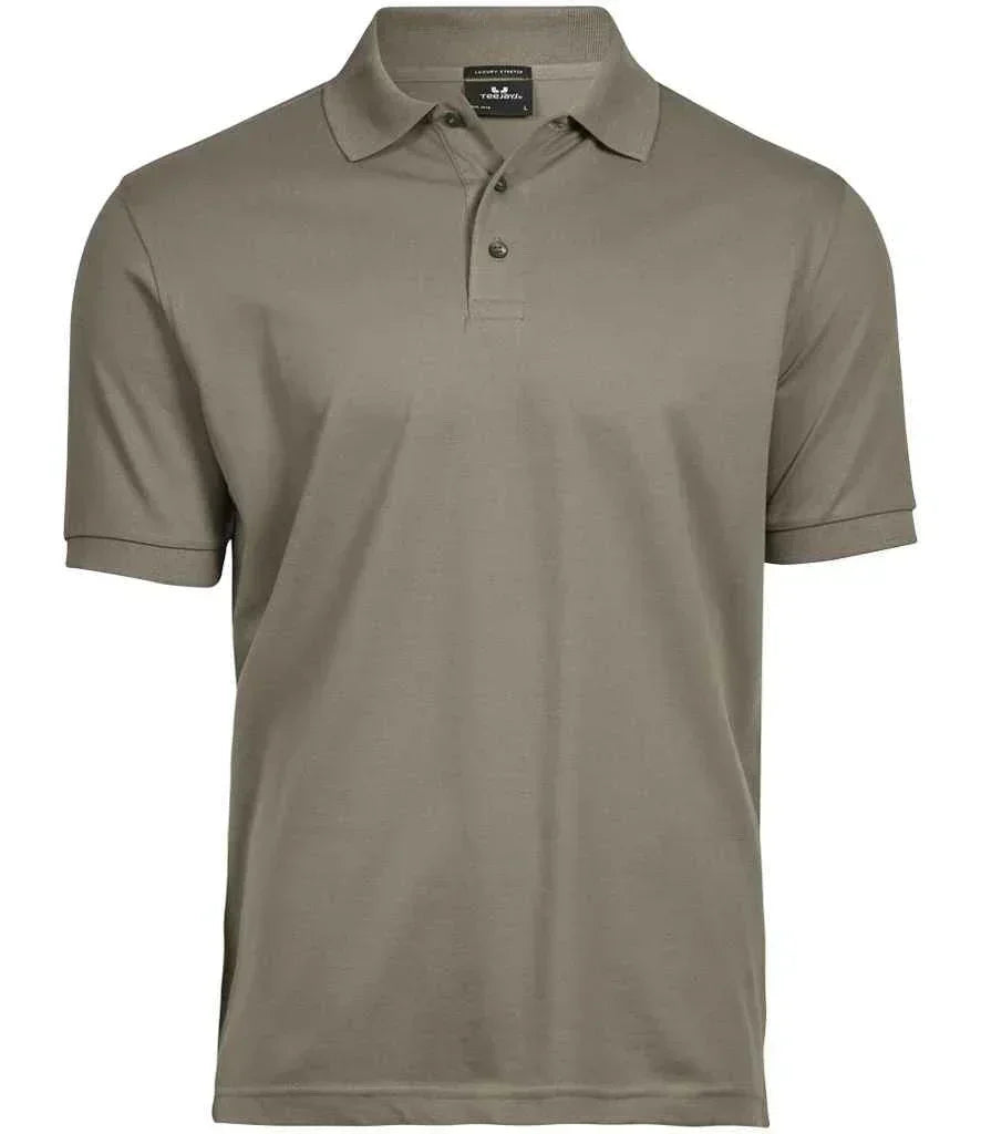 Tee Jays Luxury Stretch Pique Polo Shirt - Clay - Brand It Essex Ltd