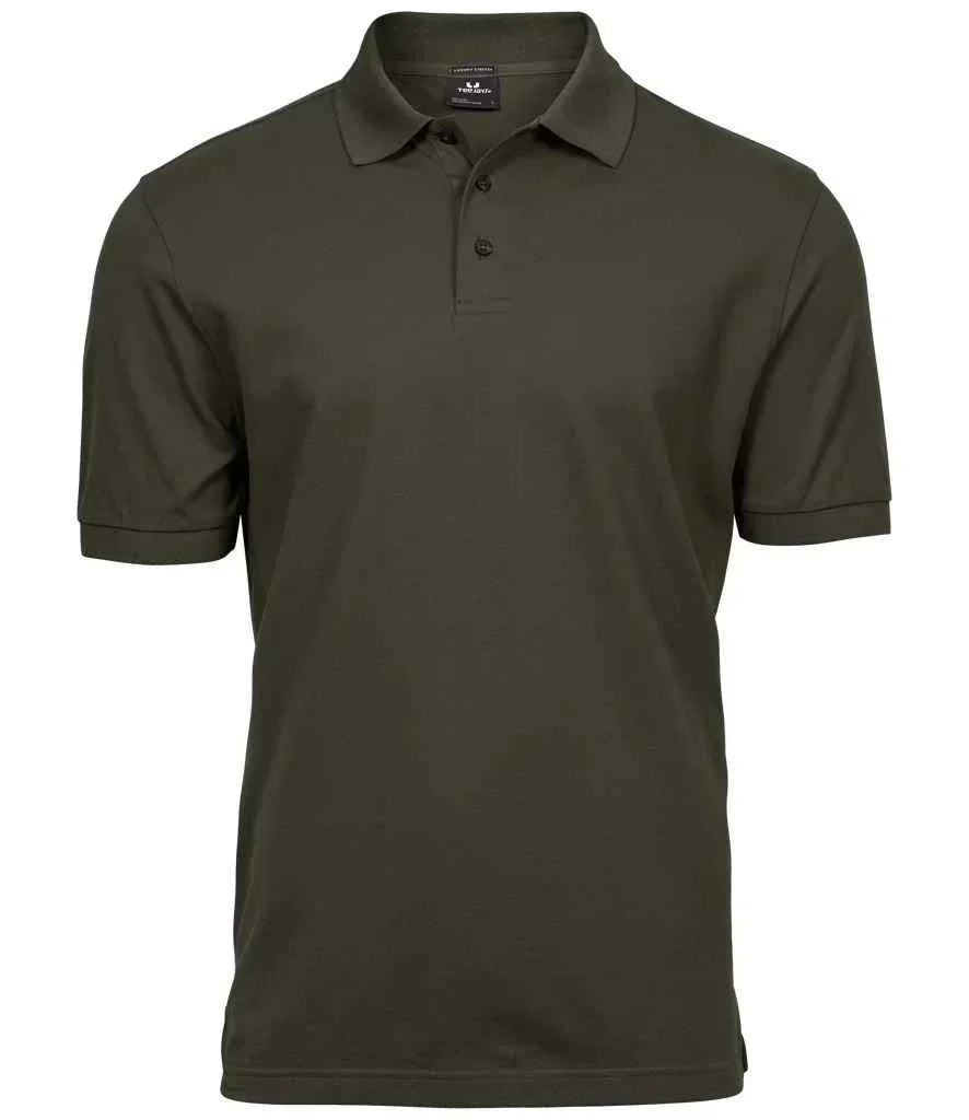 Tee Jays Luxury Stretch Pique Polo Shirt - Dark Olive - Brand It Essex Ltd