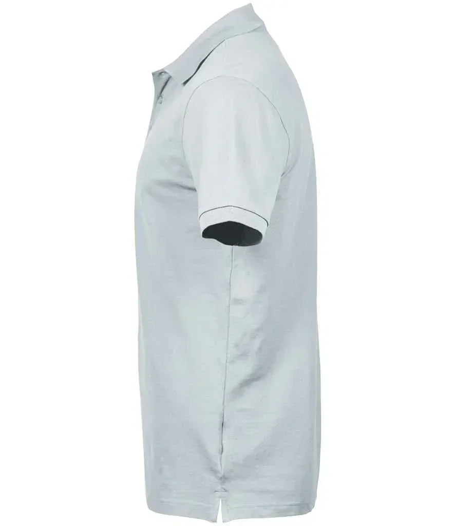Tee Jays Luxury Stretch Pique Polo Shirt - Ice Blue - Brand It Essex Ltd