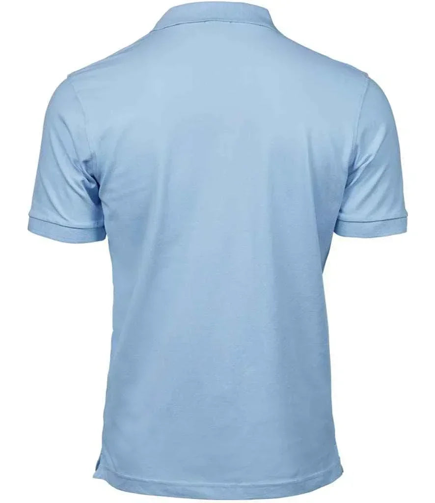 Tee Jays Luxury Stretch Pique Polo Shirt - Light Blue - Brand It Essex Ltd