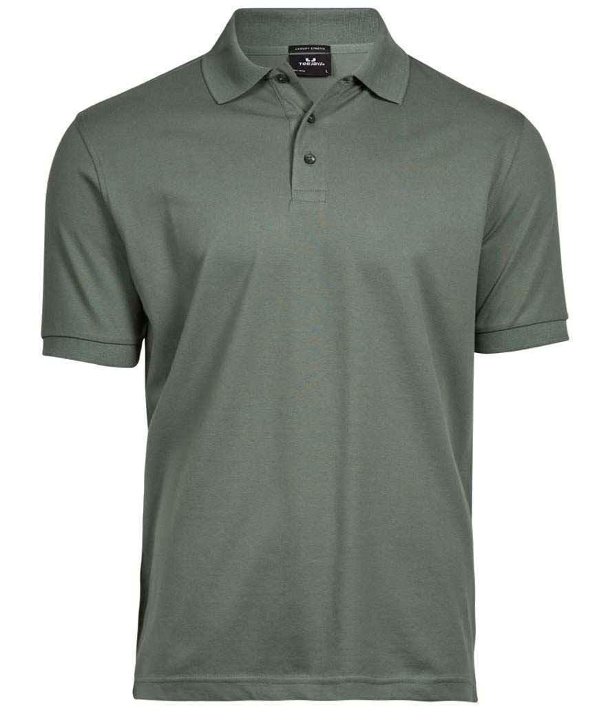 Tee Jays Luxury Stretch Pique Polo Shirt - Leaf Green - Brand It Essex Ltd