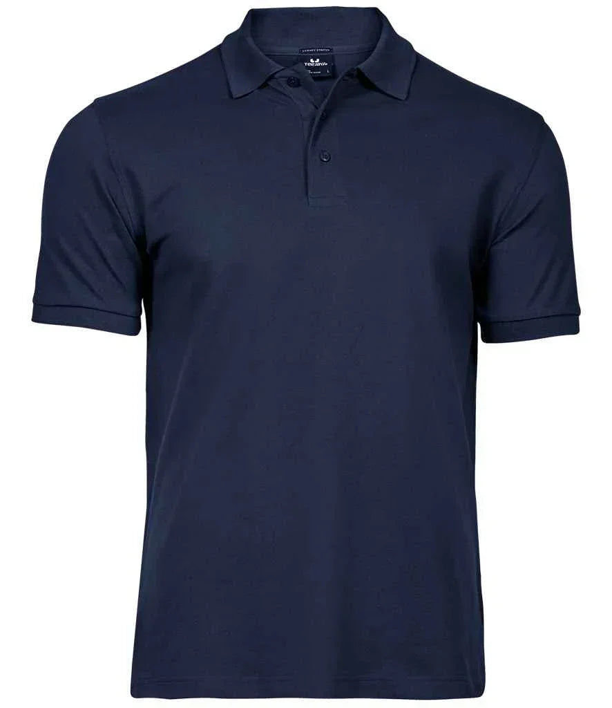 Tee Jays Luxury Stretch Pique Polo Shirt - Navy - Brand It Essex Ltd
