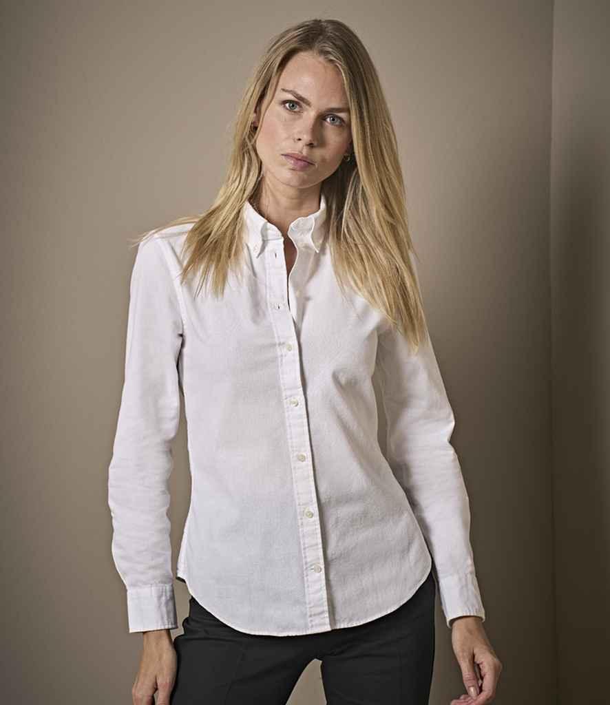 Tee Jays Ladies Perfect Long Sleeve Oxford Shirt - TJ4001 - Brand It Essex Ltd