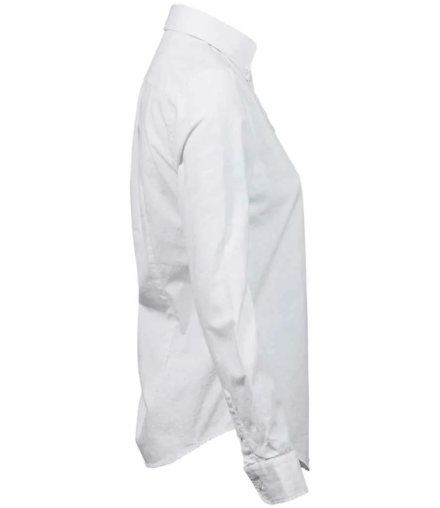 Tee Jays Ladies Perfect Long Sleeve Oxford Shirt - TJ4001 - Brand It Essex Ltd