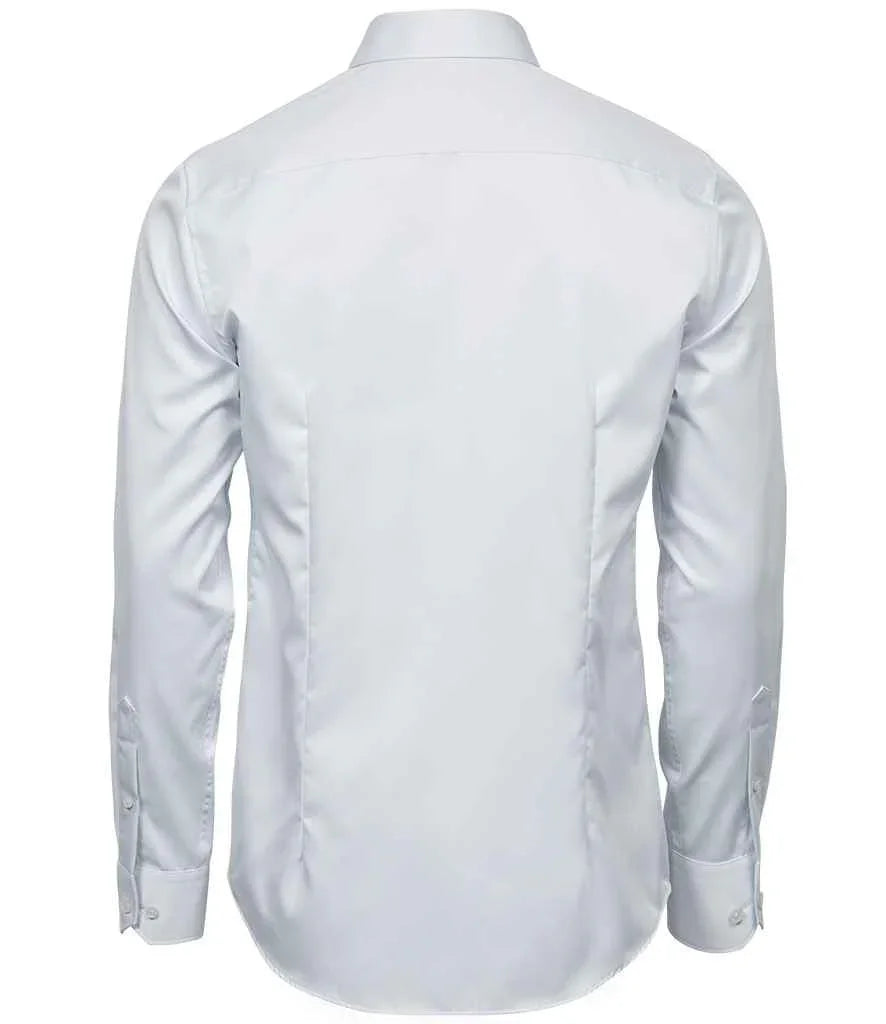 Tee Jays Luxury Slim Fit Long Sleeve Oxford Shirt - TJ4021 - Brand It Essex Ltd