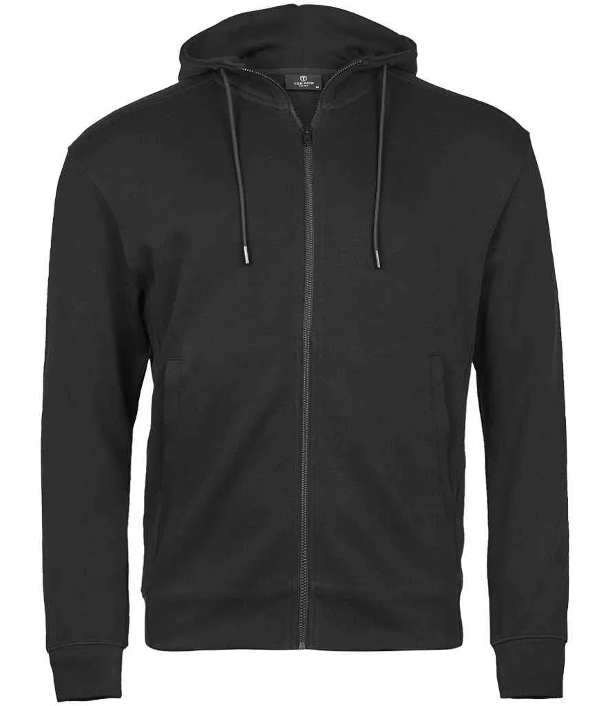 Tee Jays Ribbed Interlock Full Zip Hooded Sweatshirt - TJ5508 - Brand It Essex Ltd