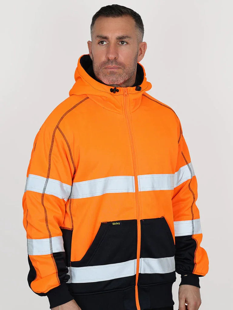 Personalised Custom Branded Bisley Taped Hi Vis Fleece Hoodie - Brand It Essex Ltd