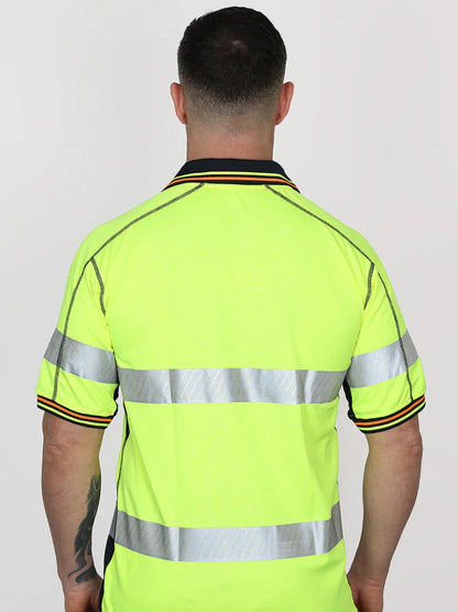 Personalised Custom Branded Bisley Taped Hi Vis Polyester Mesh Polo - Brand It Essex Ltd