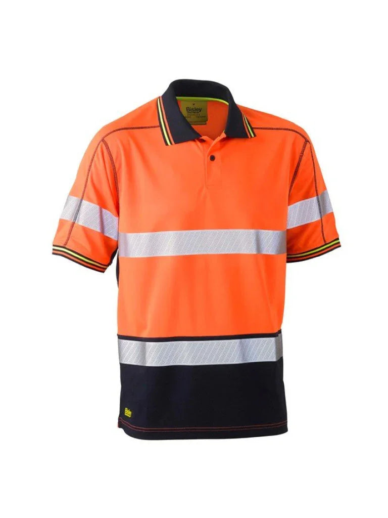Personalised Custom Branded Bisley Taped Hi Vis Polyester Mesh Polo - Brand It Essex Ltd