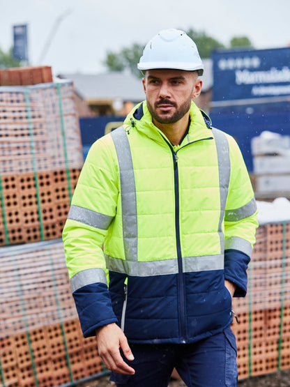 Bisley Taped Hi Vis Puffer Jacket