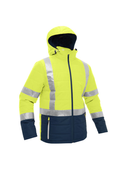 Bisley Taped Hi Vis Puffer Jacket