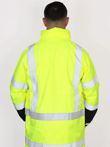 TAPED HI VIS RAIN SHELL JACKET - Brand It Essex Ltd