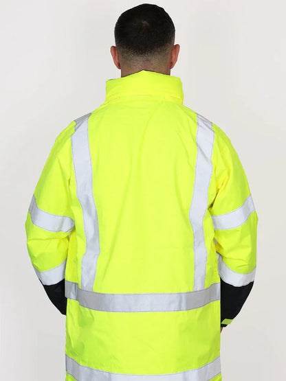 TAPED HI VIS RAIN SHELL JACKET - Brand It Essex Ltd