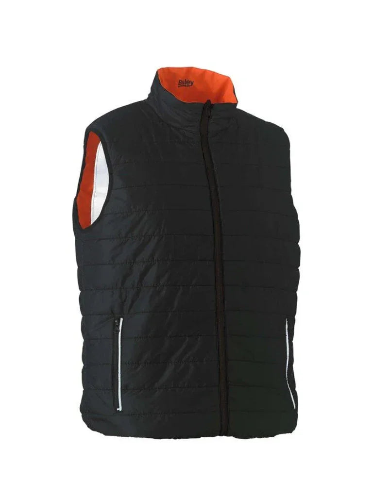 Personalised Custom Branded TAPED HI VIS REVERSIBLE PUFFER VEST - Brand It Essex Ltd