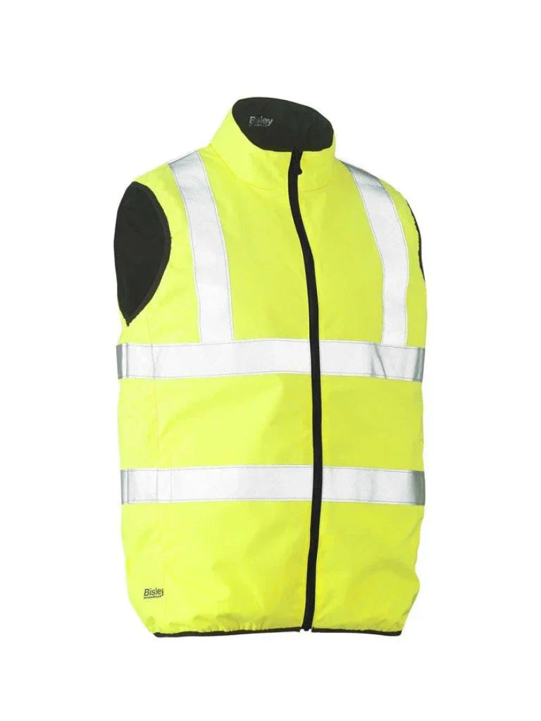 Personalised Custom Branded TAPED HI VIS REVERSIBLE PUFFER VEST - Brand It Essex Ltd