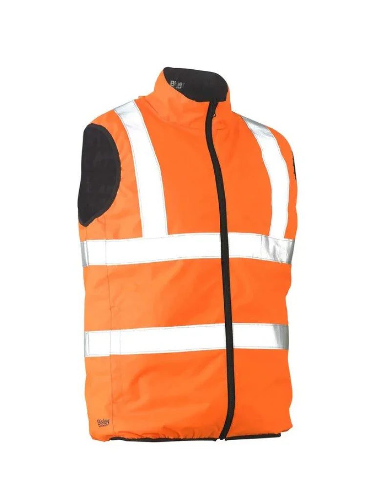 Personalised Custom Branded TAPED HI VIS REVERSIBLE PUFFER VEST - Brand It Essex Ltd