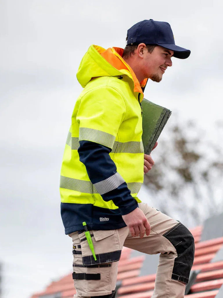 TAPED HI VIS RIPSTOP BONDED FLEECE JACKET - Brand It Essex Ltd