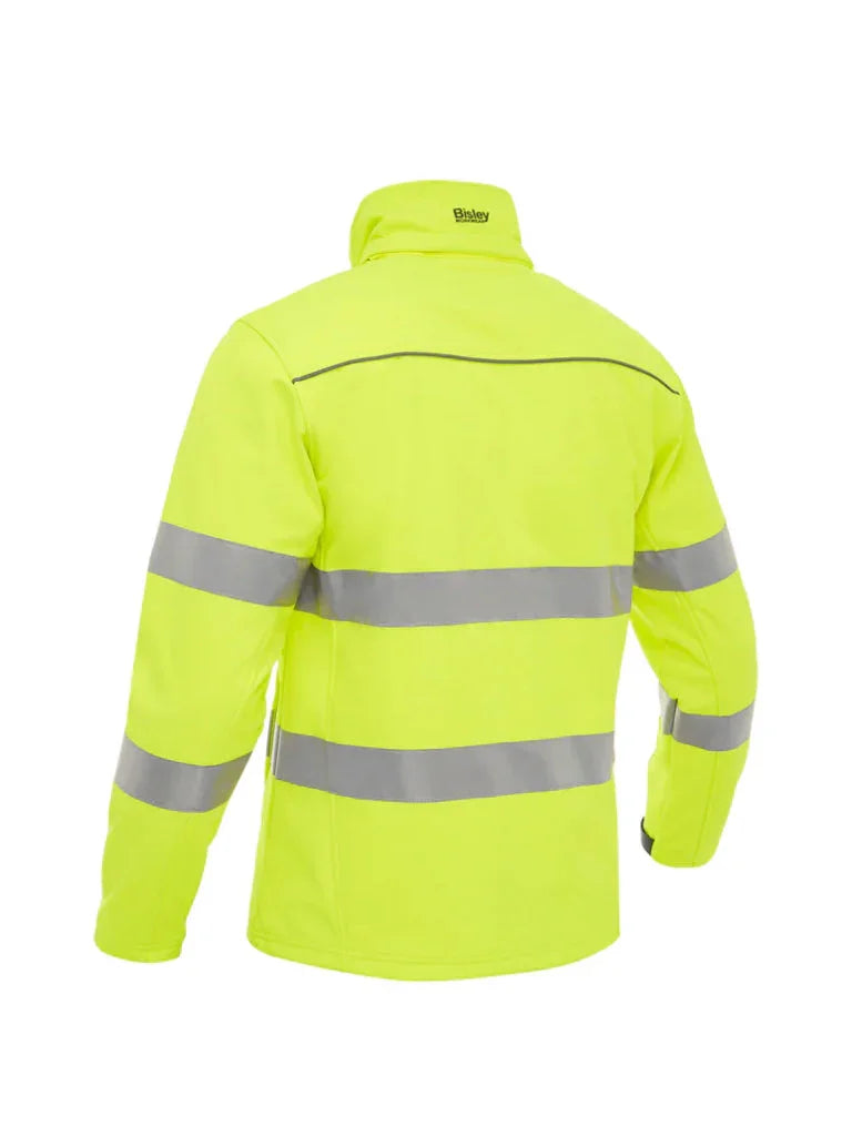 Bisley Taped Hi Vis Soft Shell Jacket with Hood - Brand It Essex Ltd